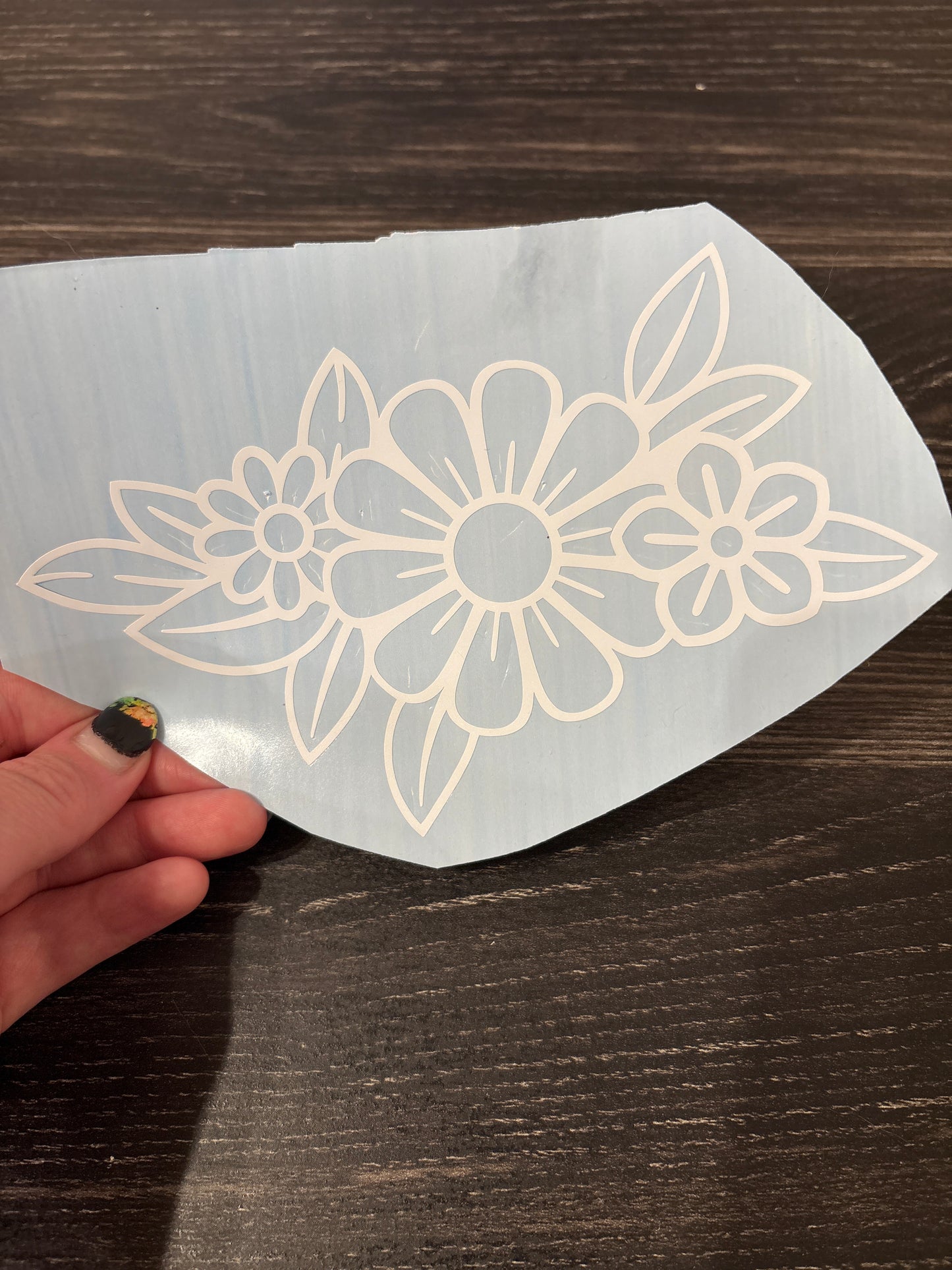 Flower car decal #5