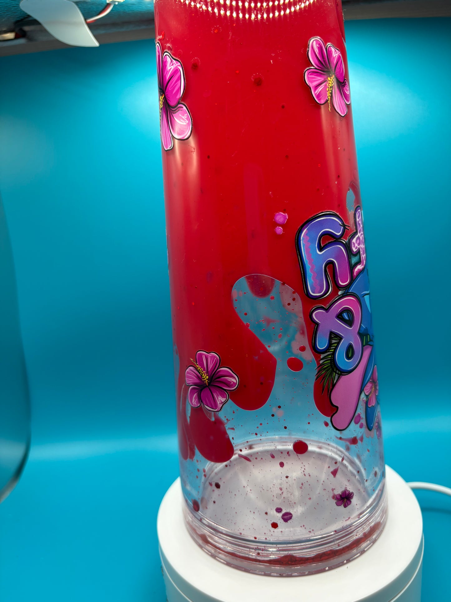 Blue guy cute and fluffy Lava Tumbler