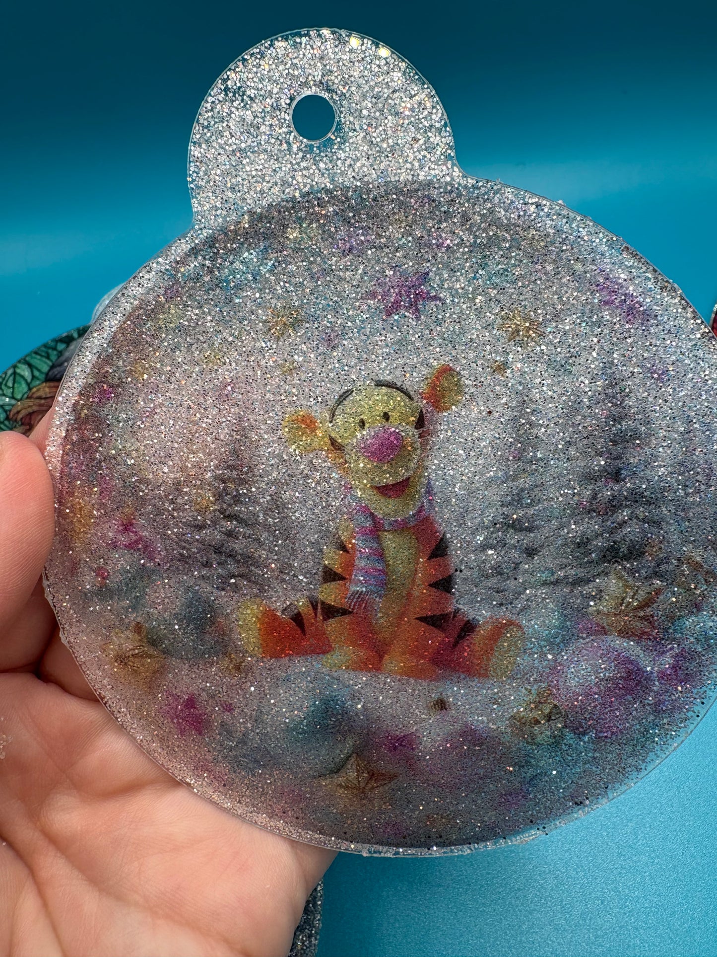 4 inch Glitter Acrylic Ornaments