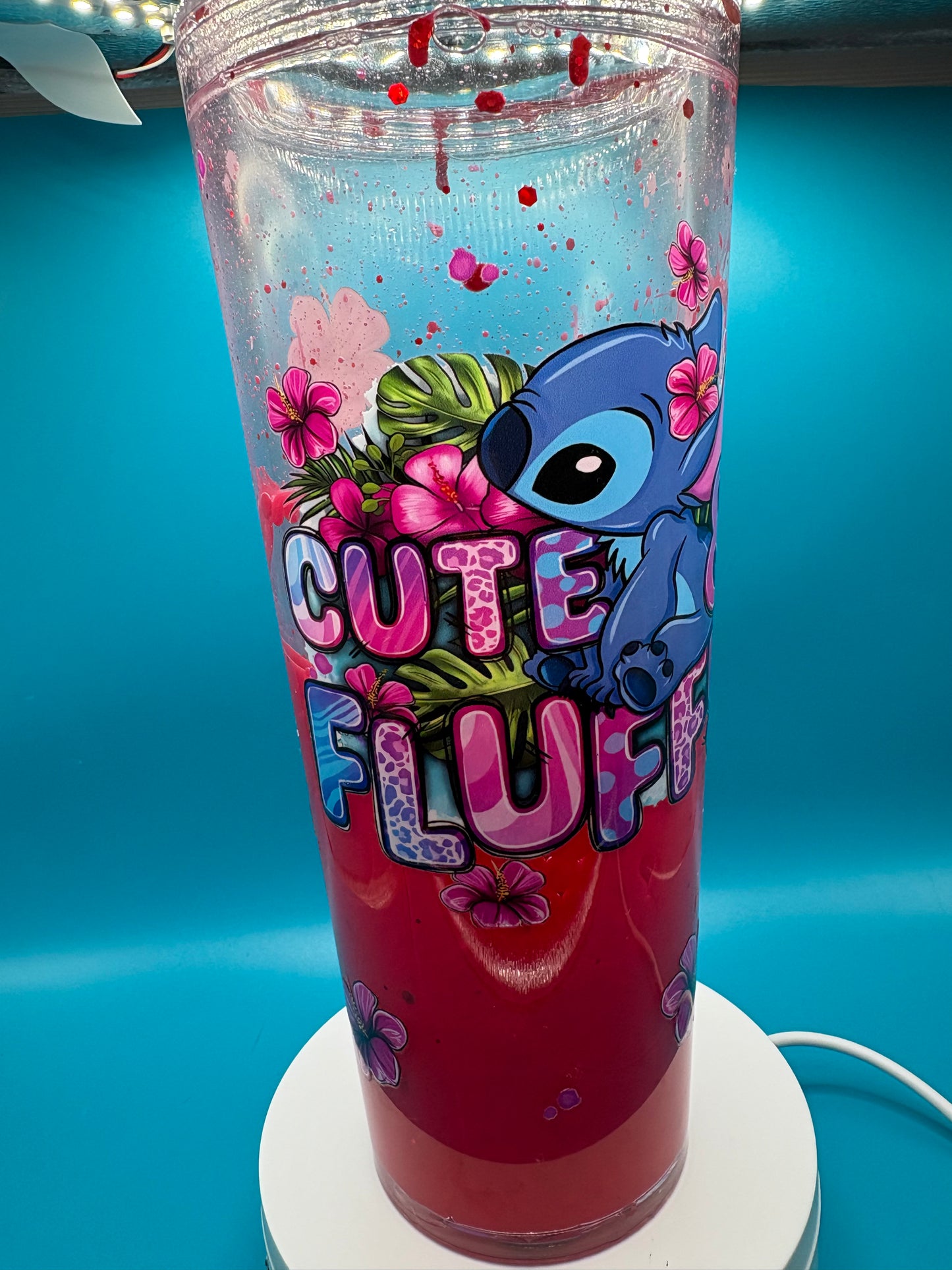 Blue guy cute and fluffy Lava Tumbler