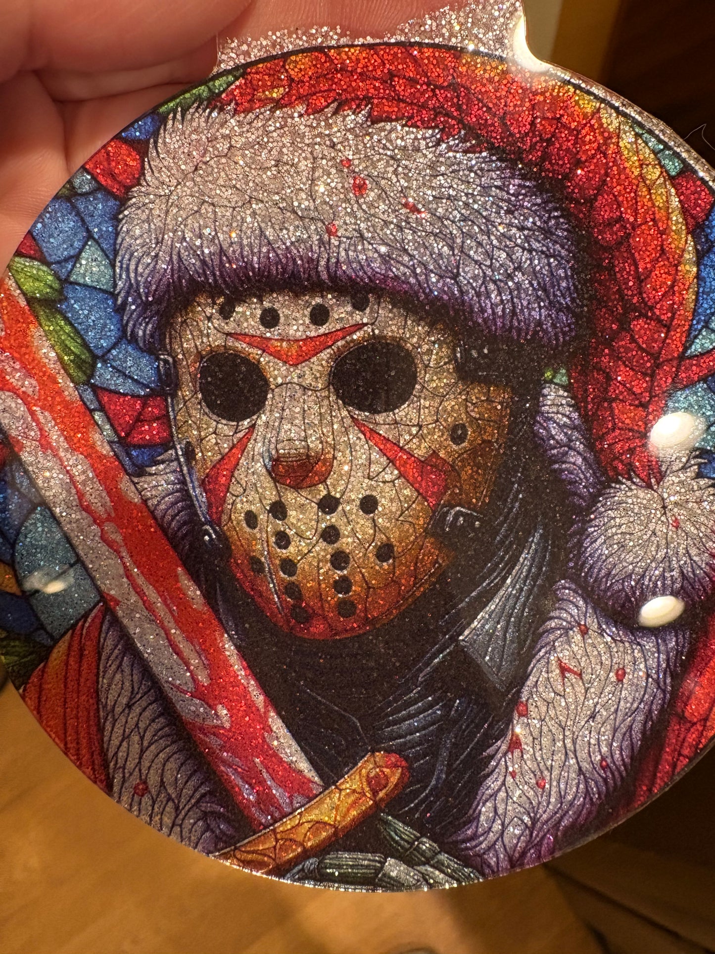 4 inch Glitter Acrylic Ornaments
