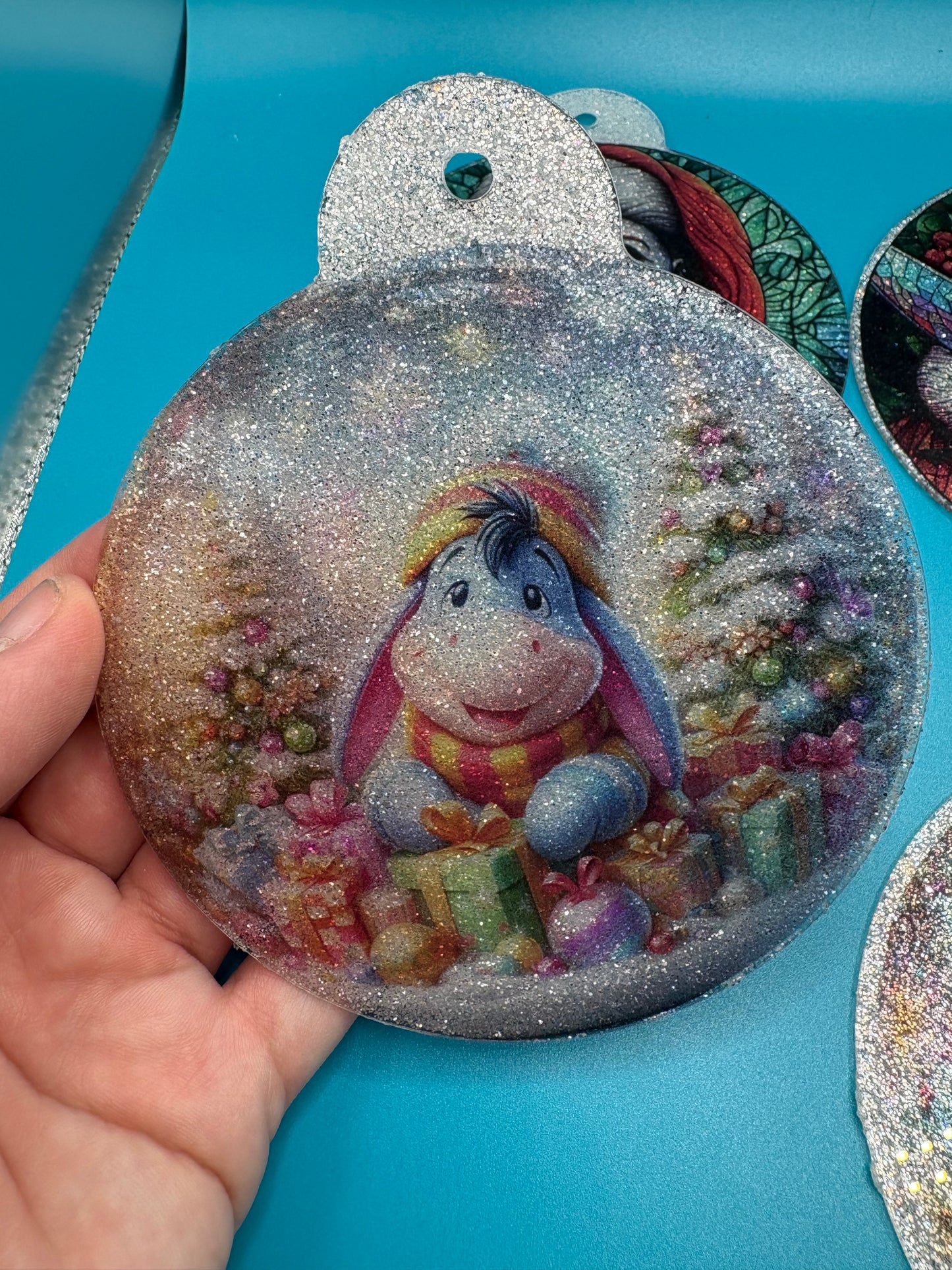 4 inch Glitter Acrylic Ornaments