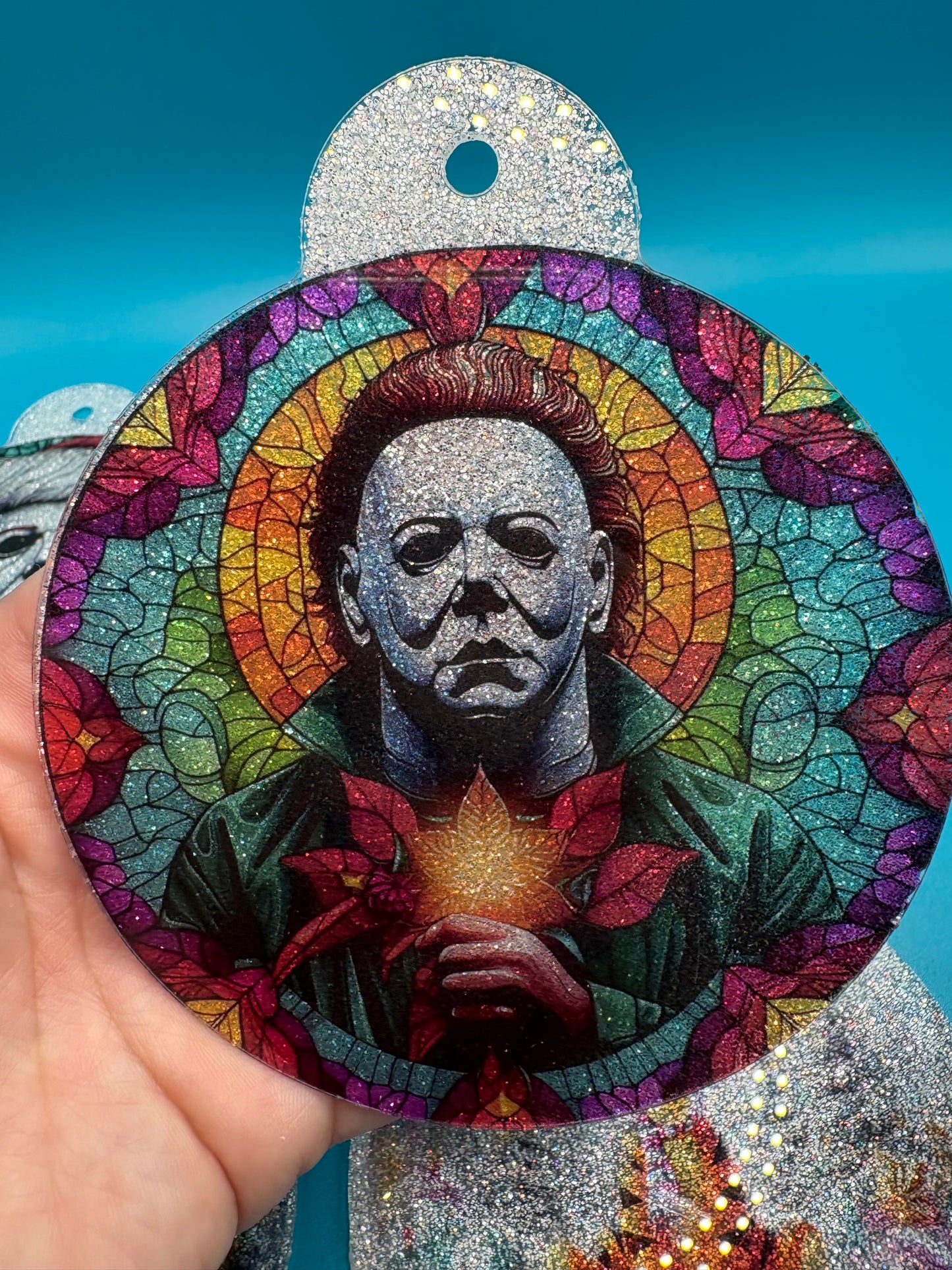 4 inch Glitter Acrylic Ornaments