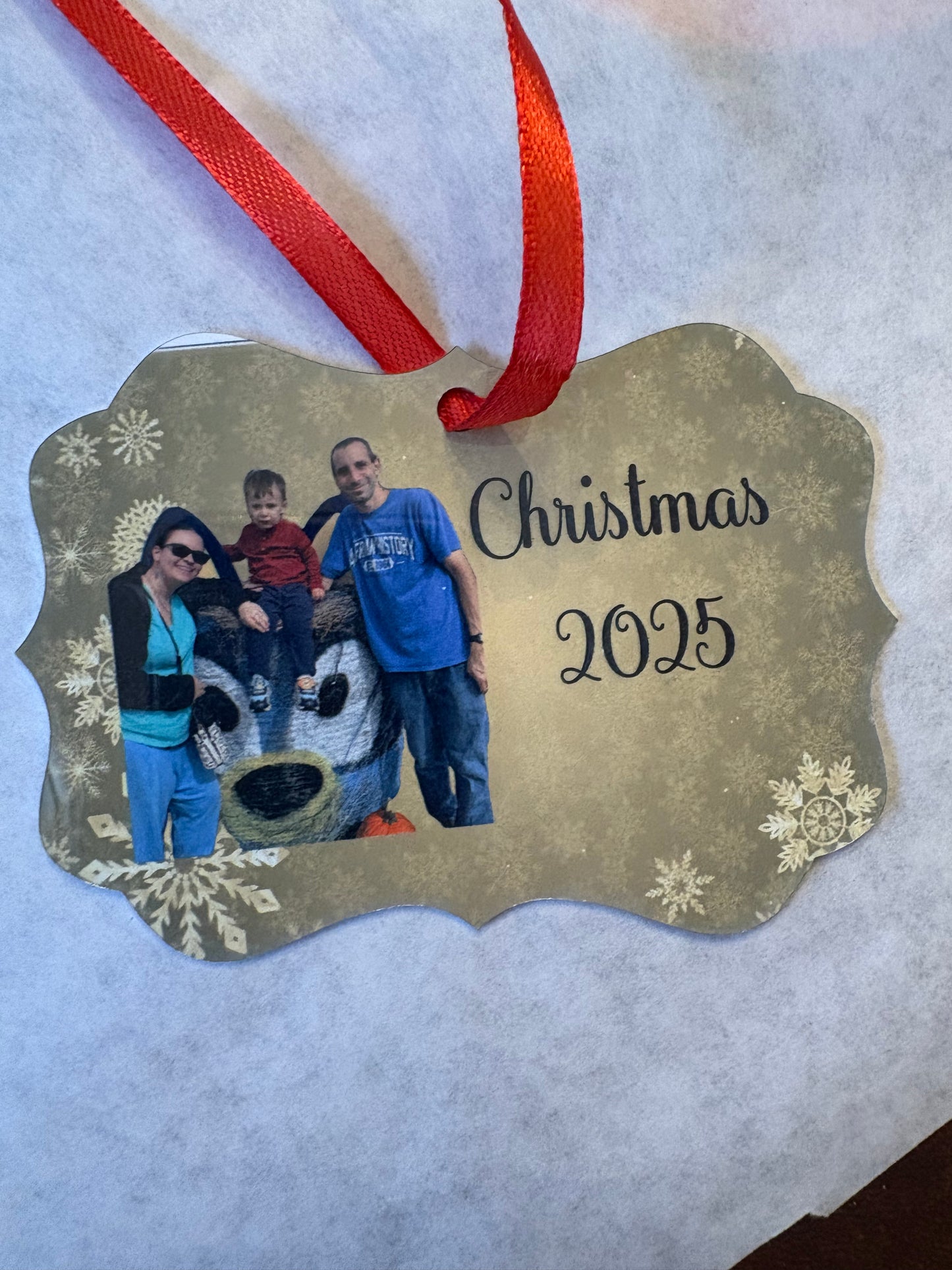 Custom Metal Christmas Ornament