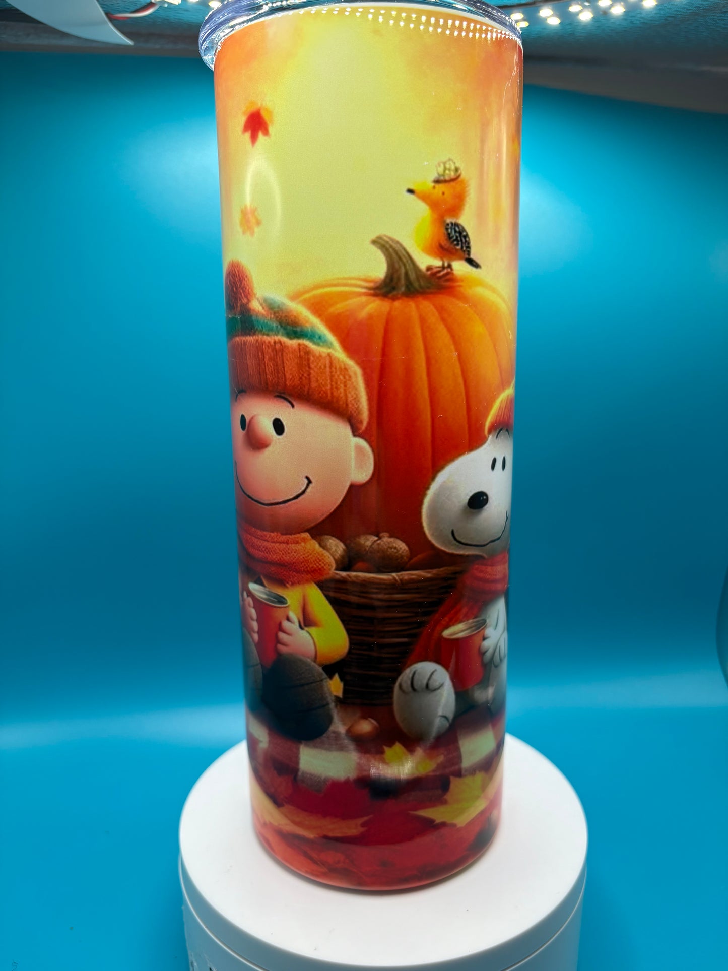 Charlie Brown fall Sublimation Tumbler