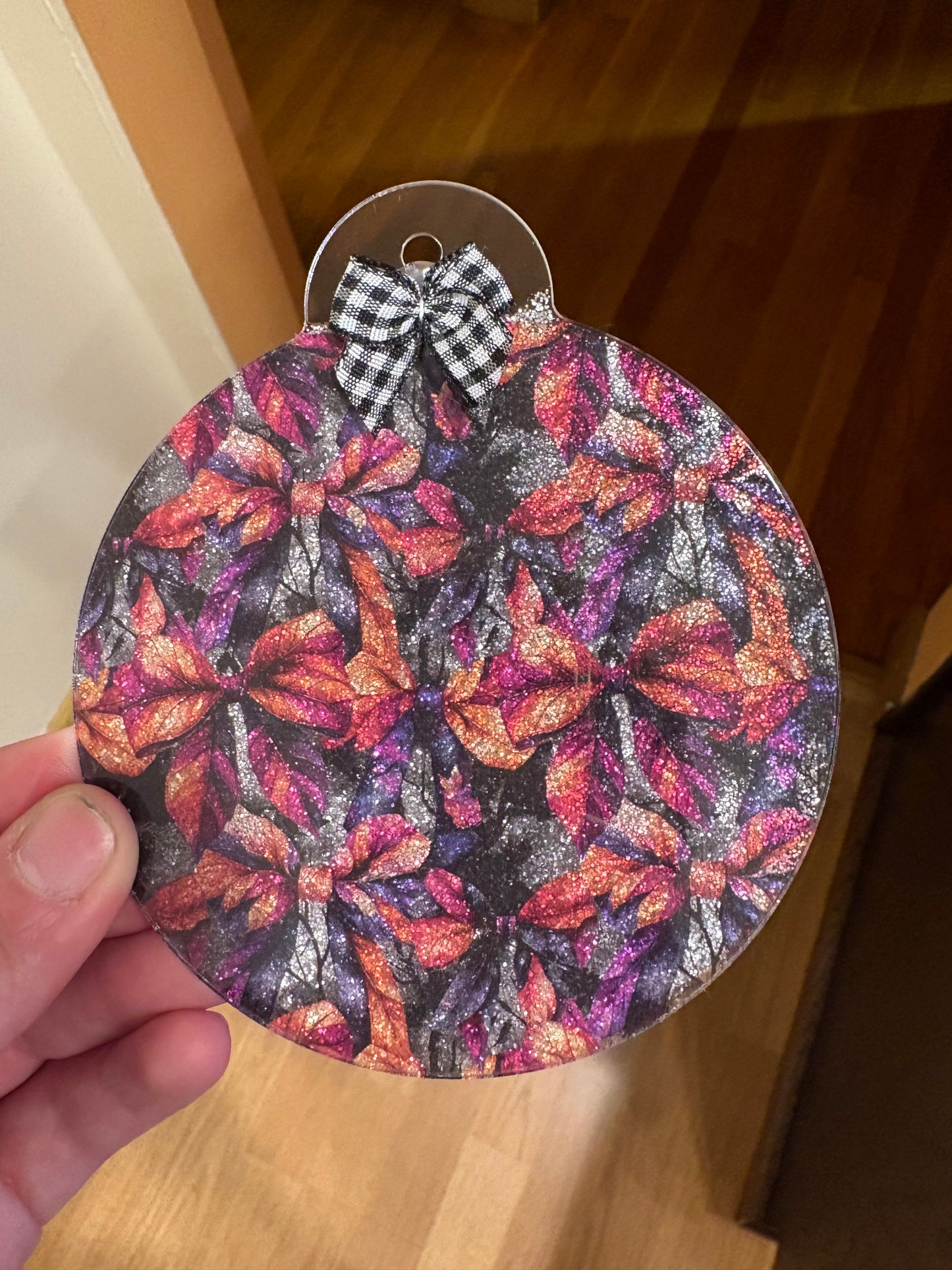 4 inch Glitter Acrylic Ornaments