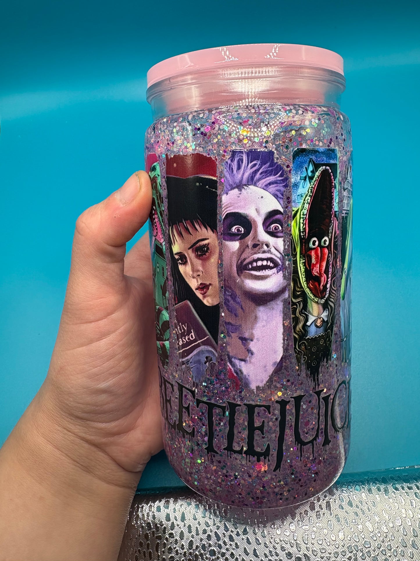 Beetlejuice snow globe Tumbler