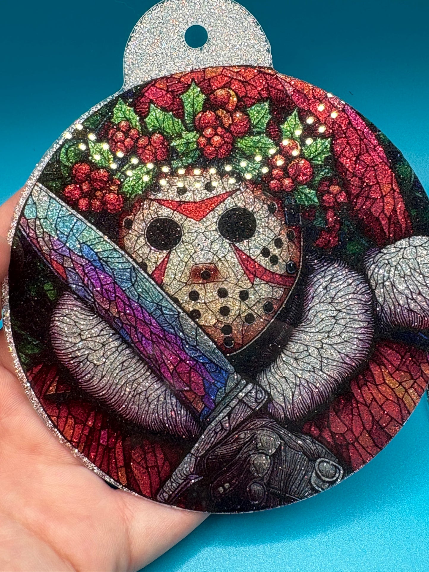 4 inch Glitter Acrylic Ornaments