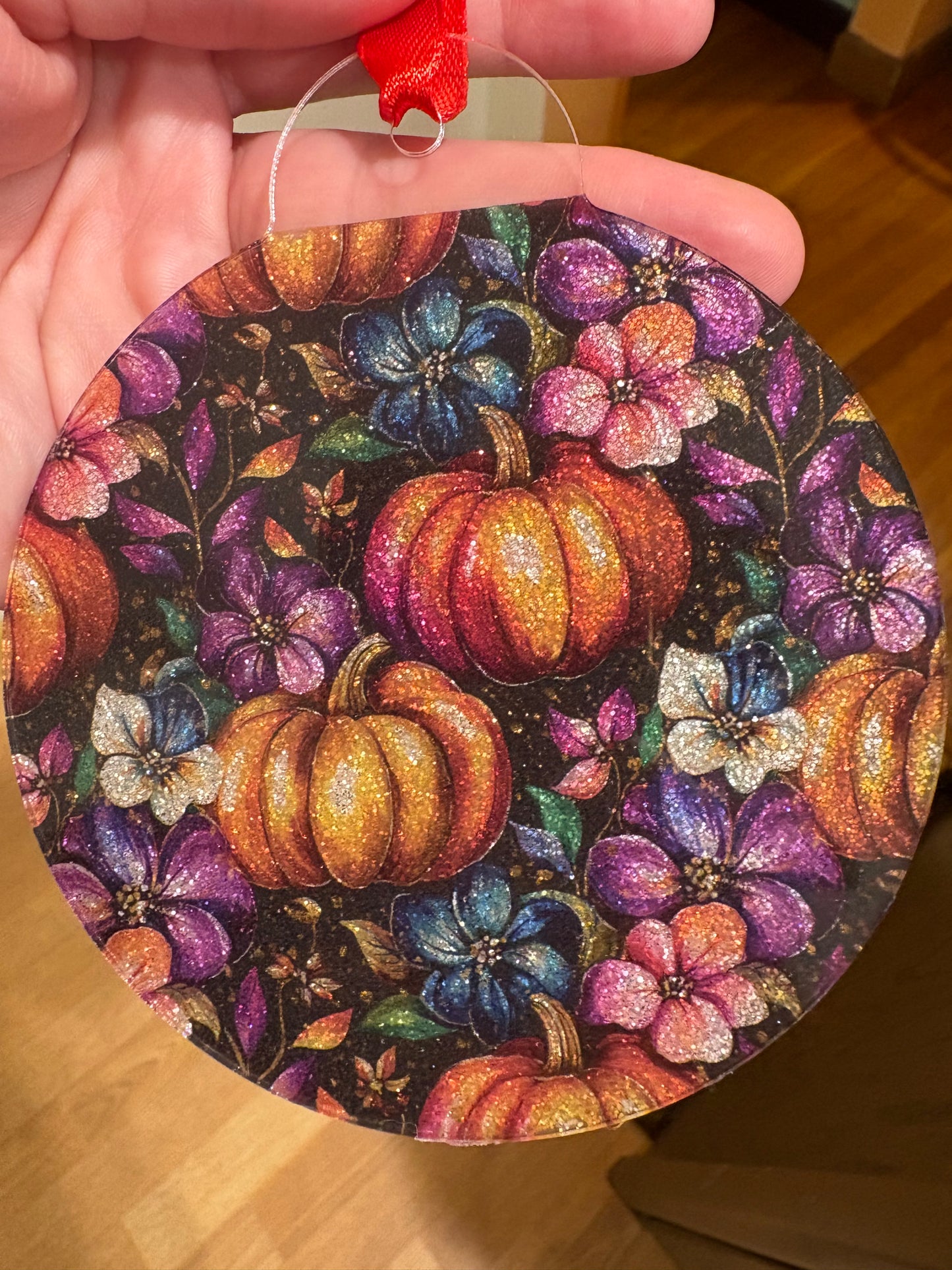 4 inch Glitter Acrylic Ornaments