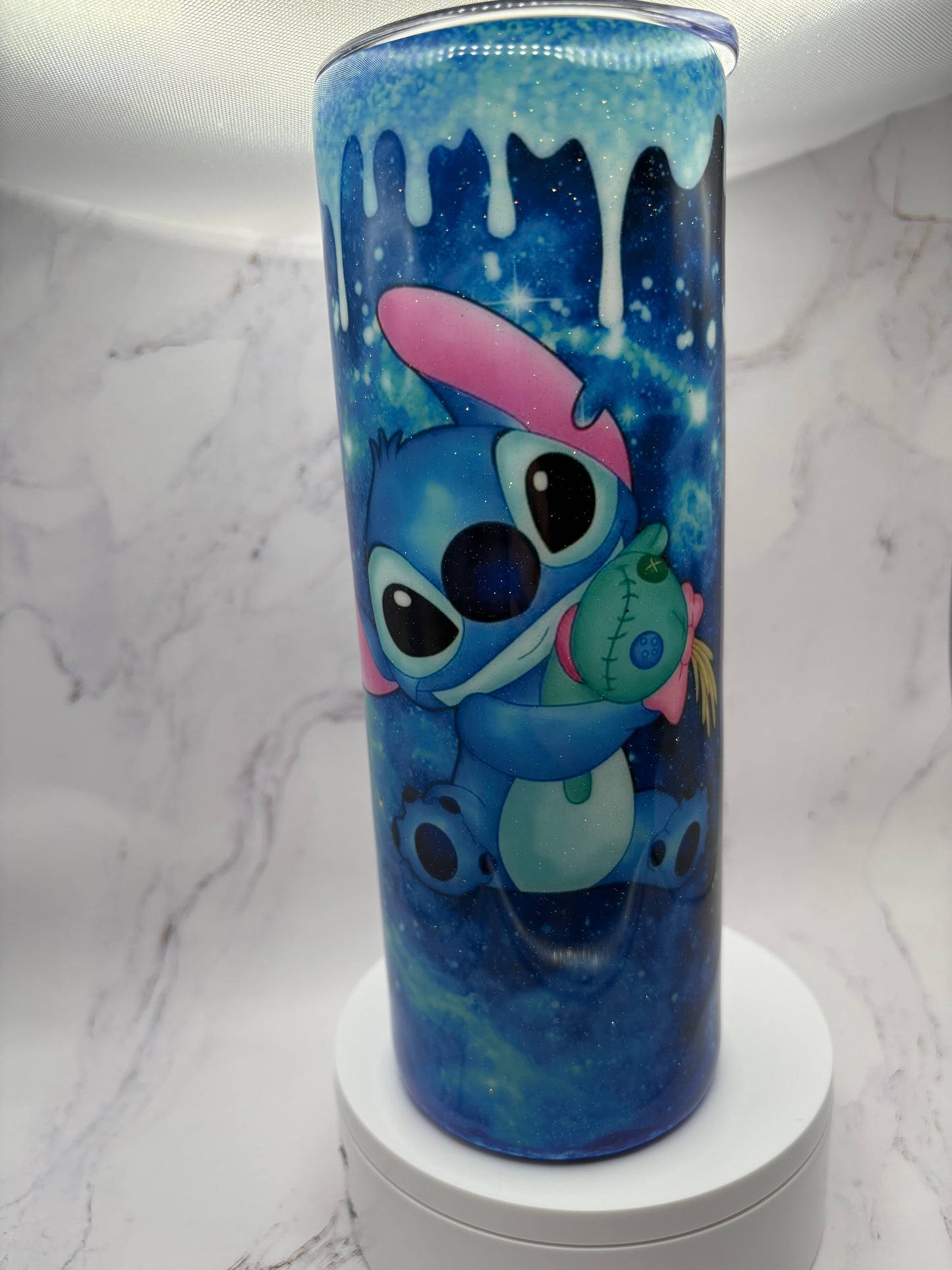 Blue guy Sub and epoxy Tumbler