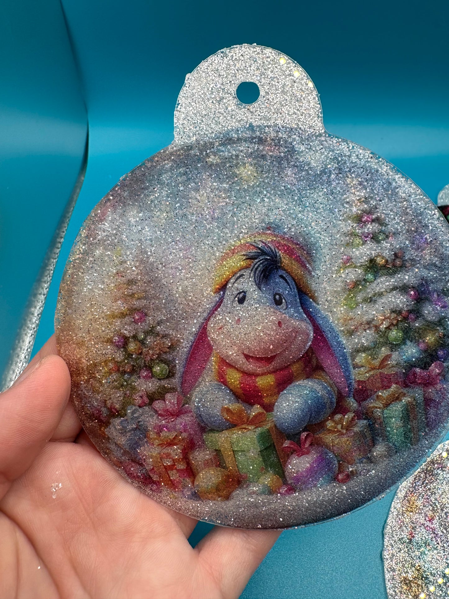 4 inch Glitter Acrylic Ornaments