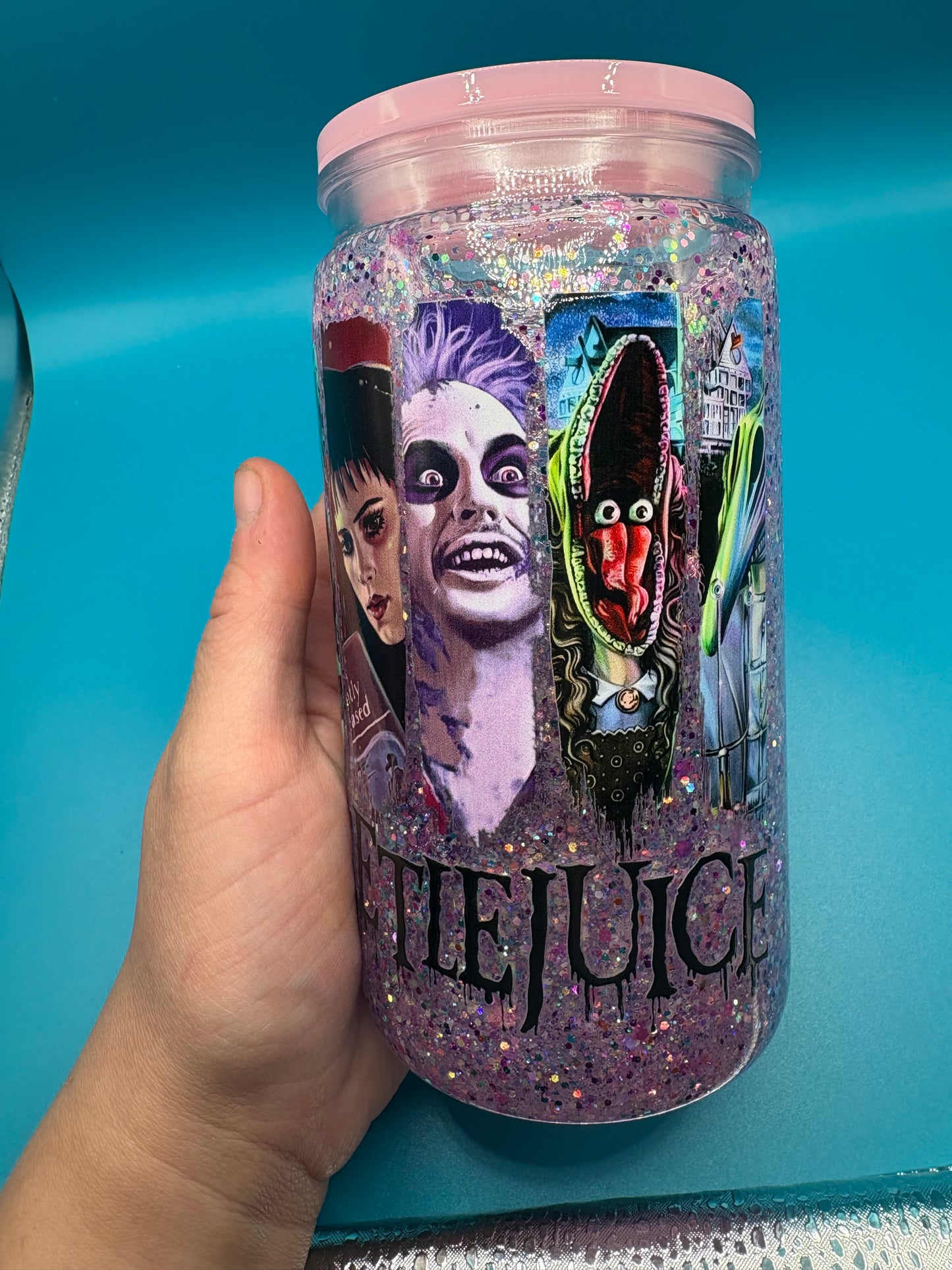 Beetlejuice snow globe Tumbler