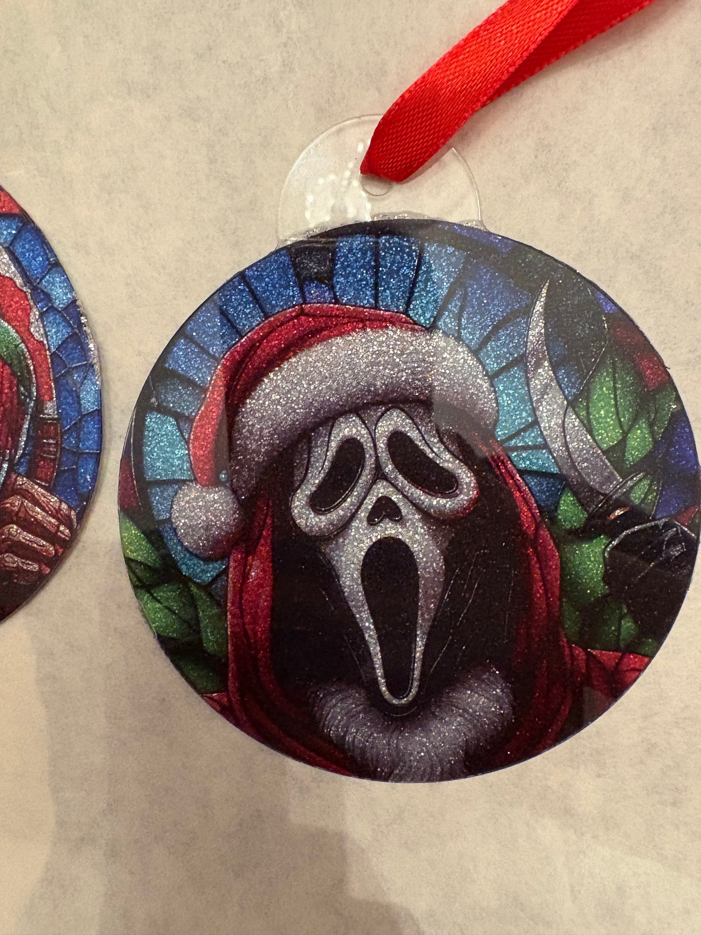 4 inch Glitter Acrylic Ornaments