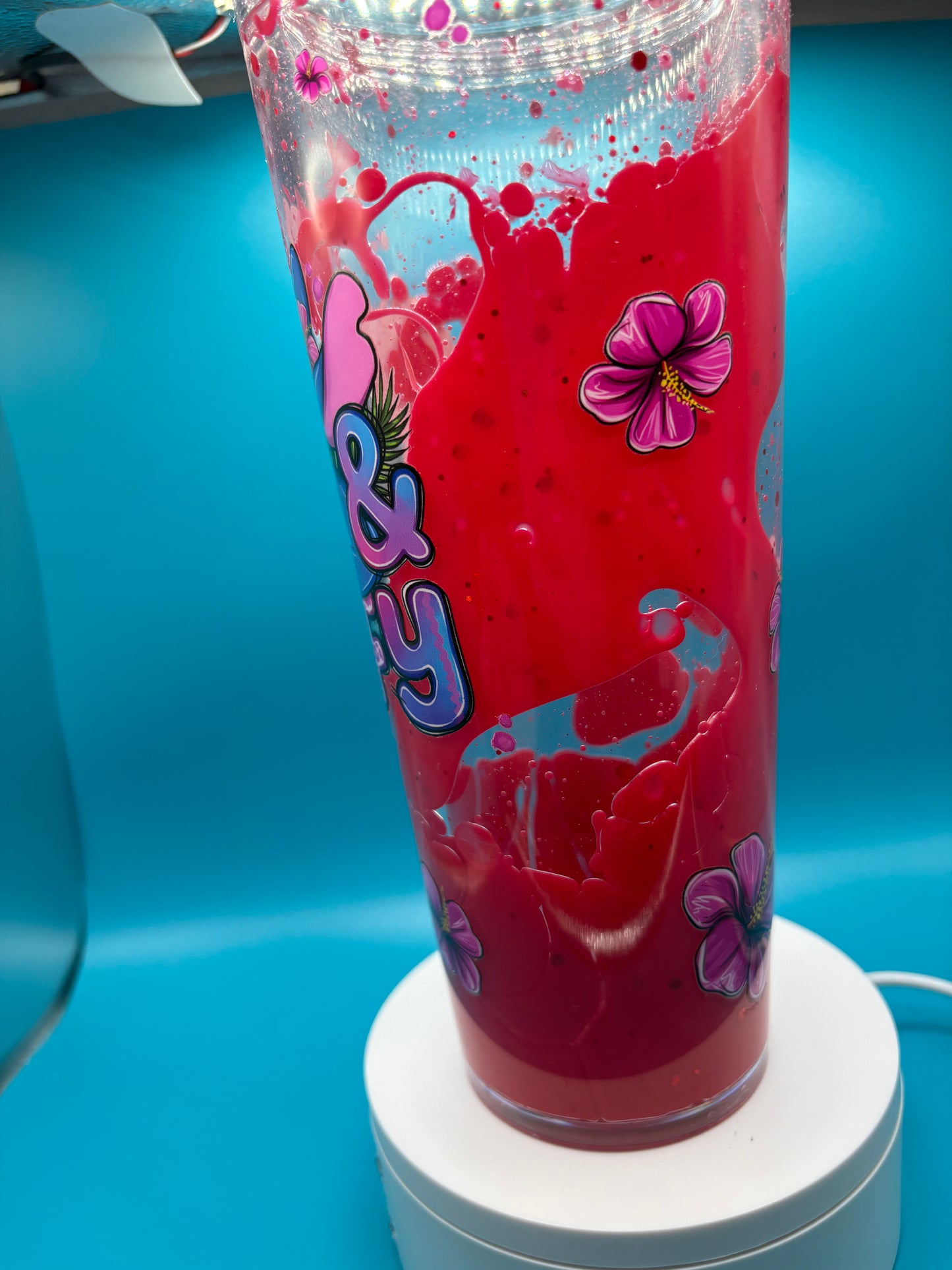 Blue guy cute and fluffy Lava Tumbler