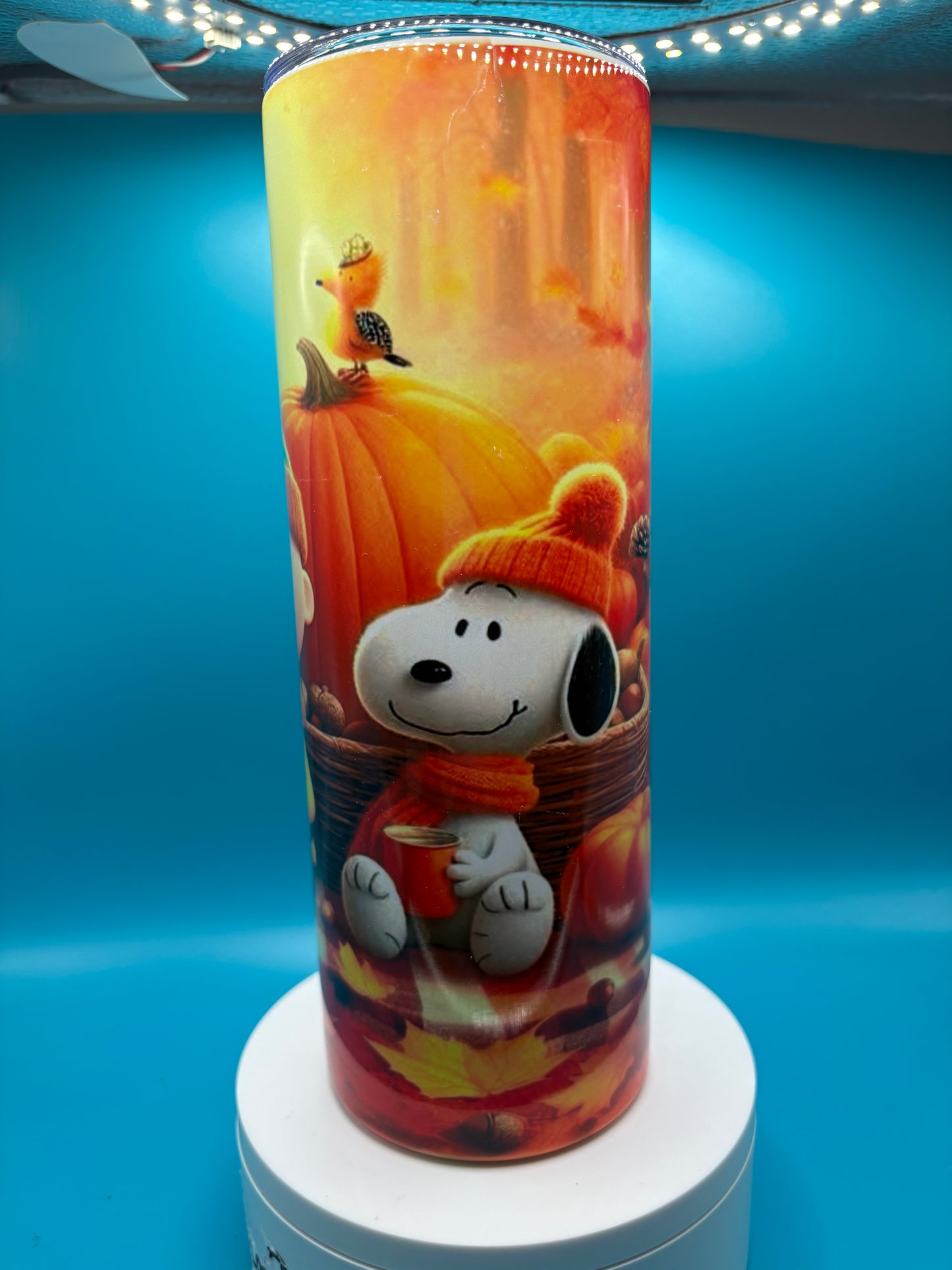Charlie Brown fall Sublimation Tumbler
