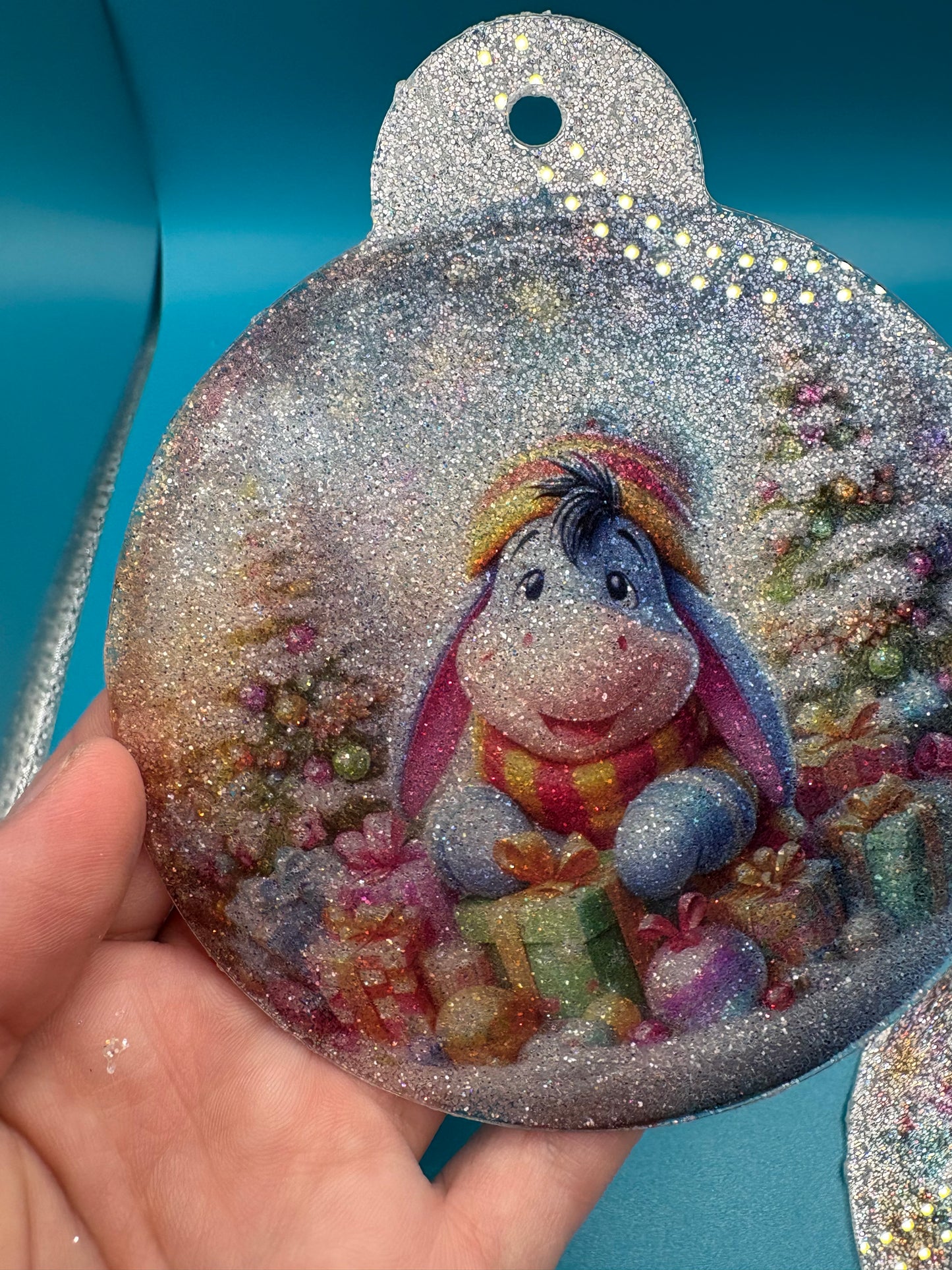 4 inch Glitter Acrylic Ornaments