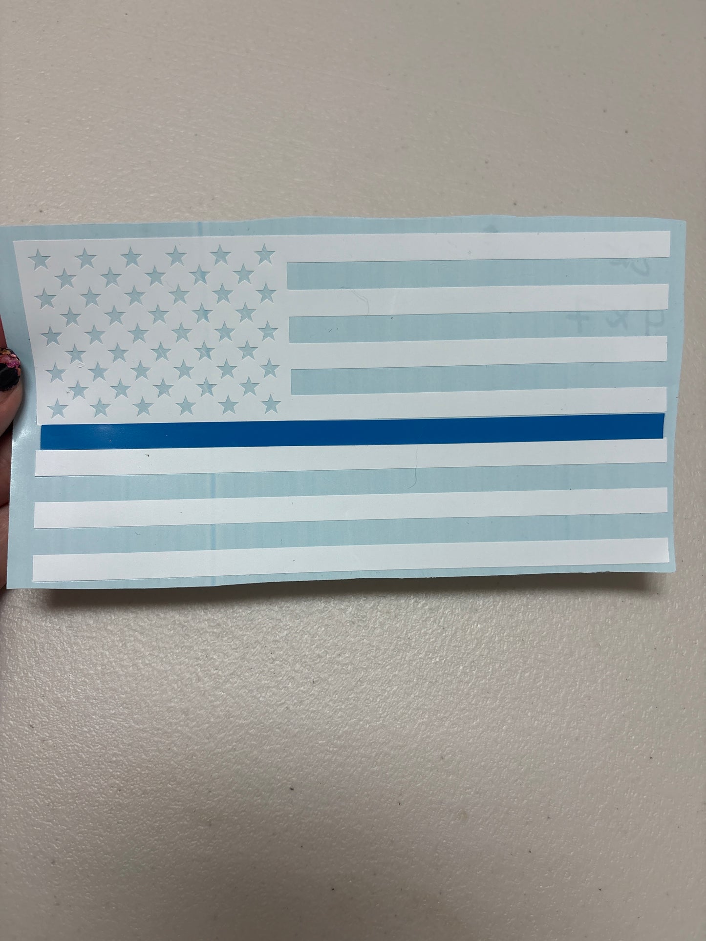 Back the Blue Car Decal