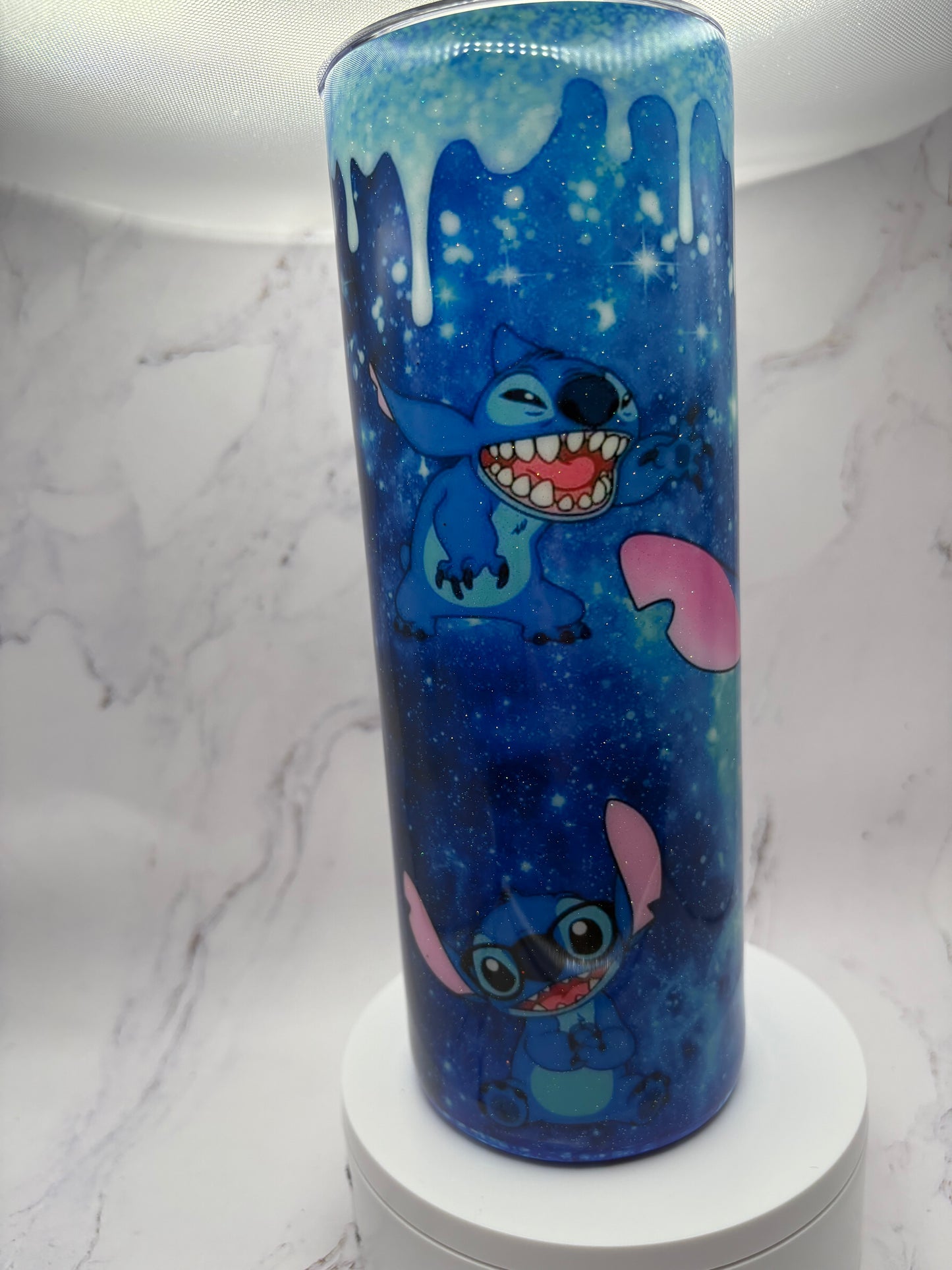 Blue guy Sub and epoxy Tumbler