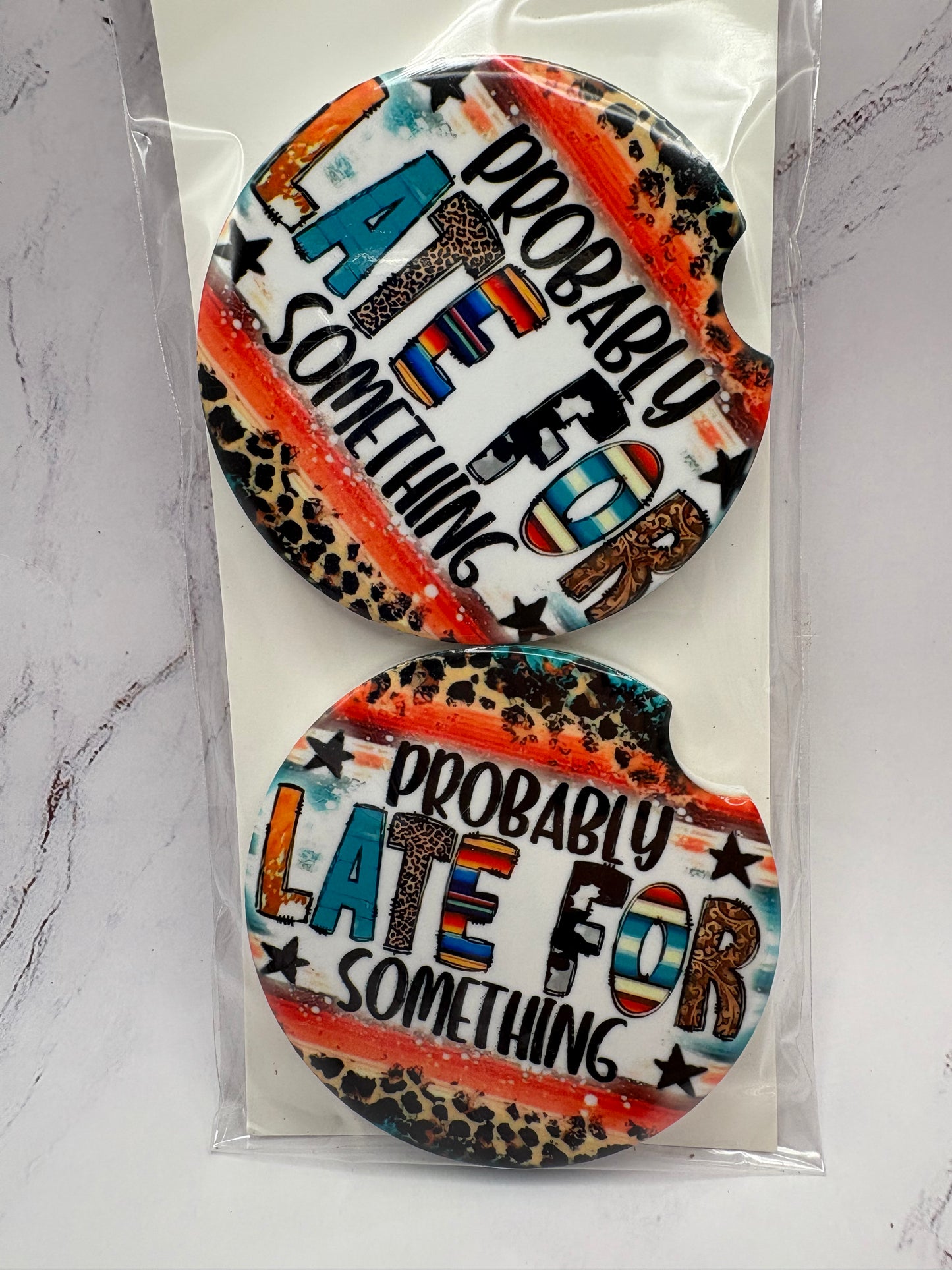 Late for something Coaster Set