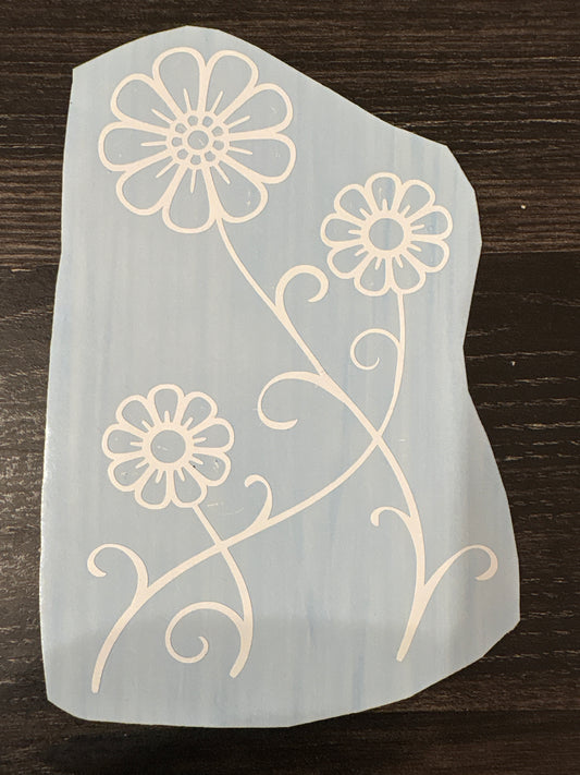Floral car decal #2