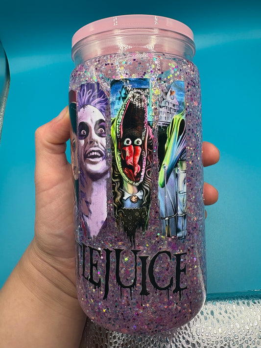 Beetlejuice snow globe Tumbler