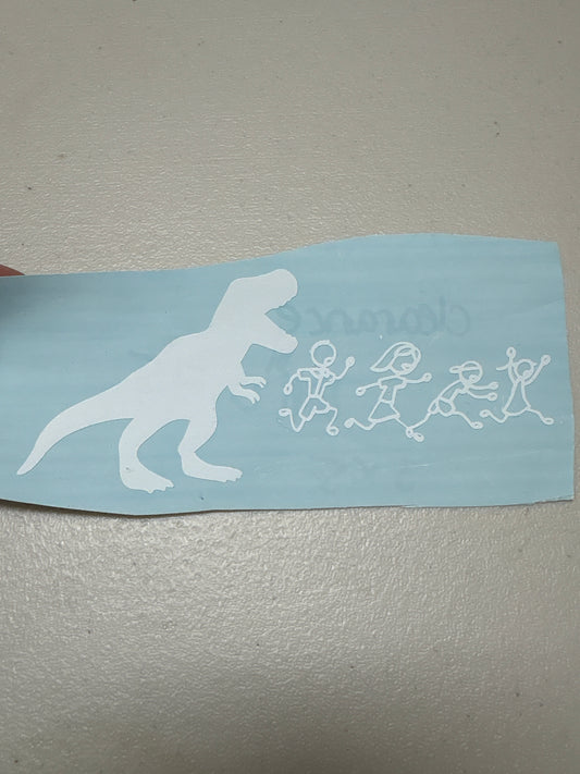 T-Rex family car decal