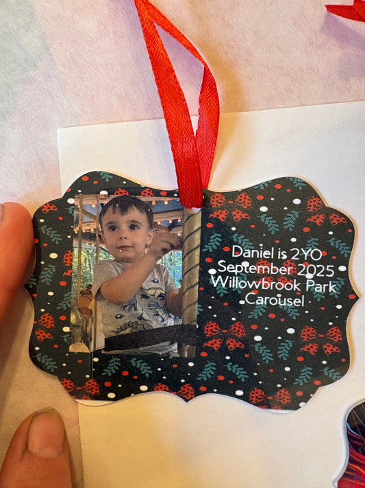 Custom Metal Christmas Ornament