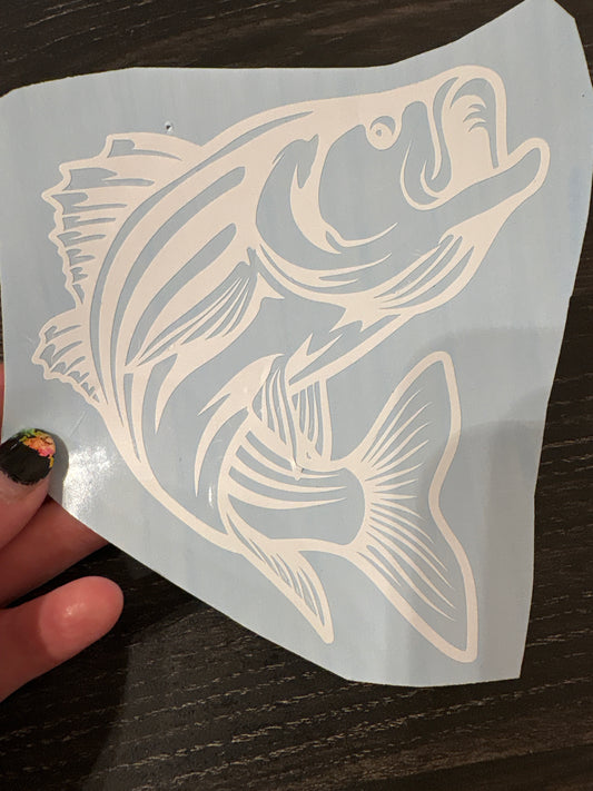 Big bass Car decal