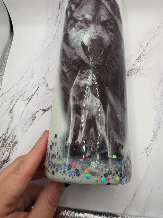 Wolf Epoxy Tumbler