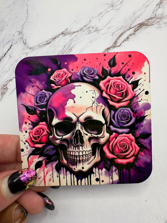 Skull Rose Magnet