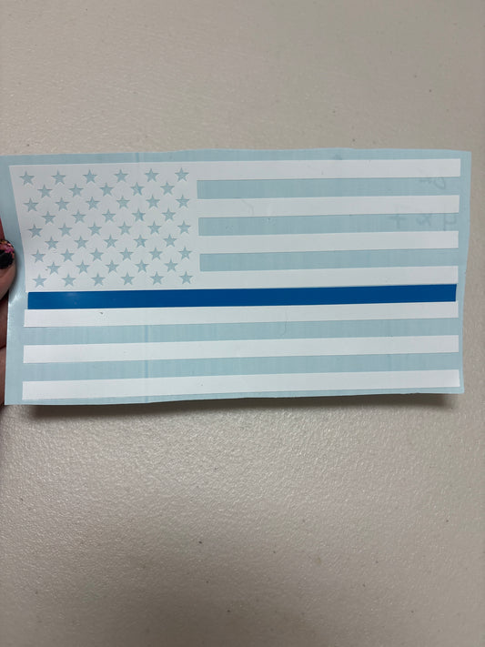Back the Blue Car Decal