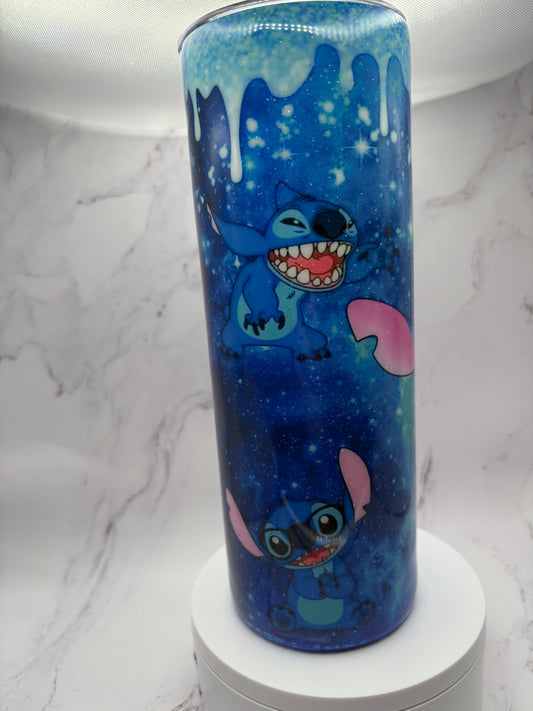 Blue guy Sub and epoxy Tumbler